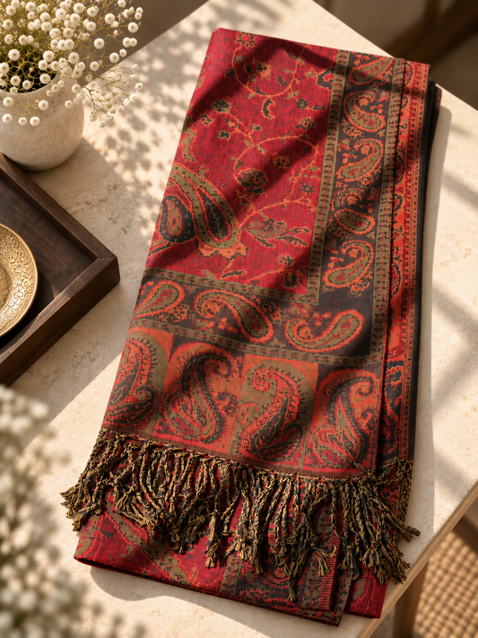 Red Pashmina